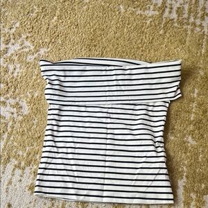 Striped Off-Shoulder Women's Top
